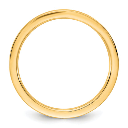 10K Yellow Gold 10Ky 1.5mm Standard Flat Comfort Fit Band Size 7.5