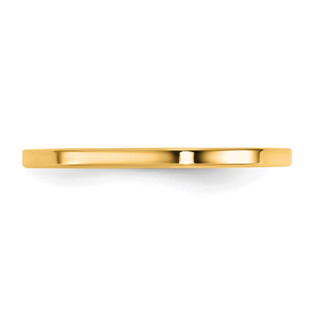 10K Yellow Gold 10Ky 1.5mm Standard Flat Comfort Fit Band Size 4