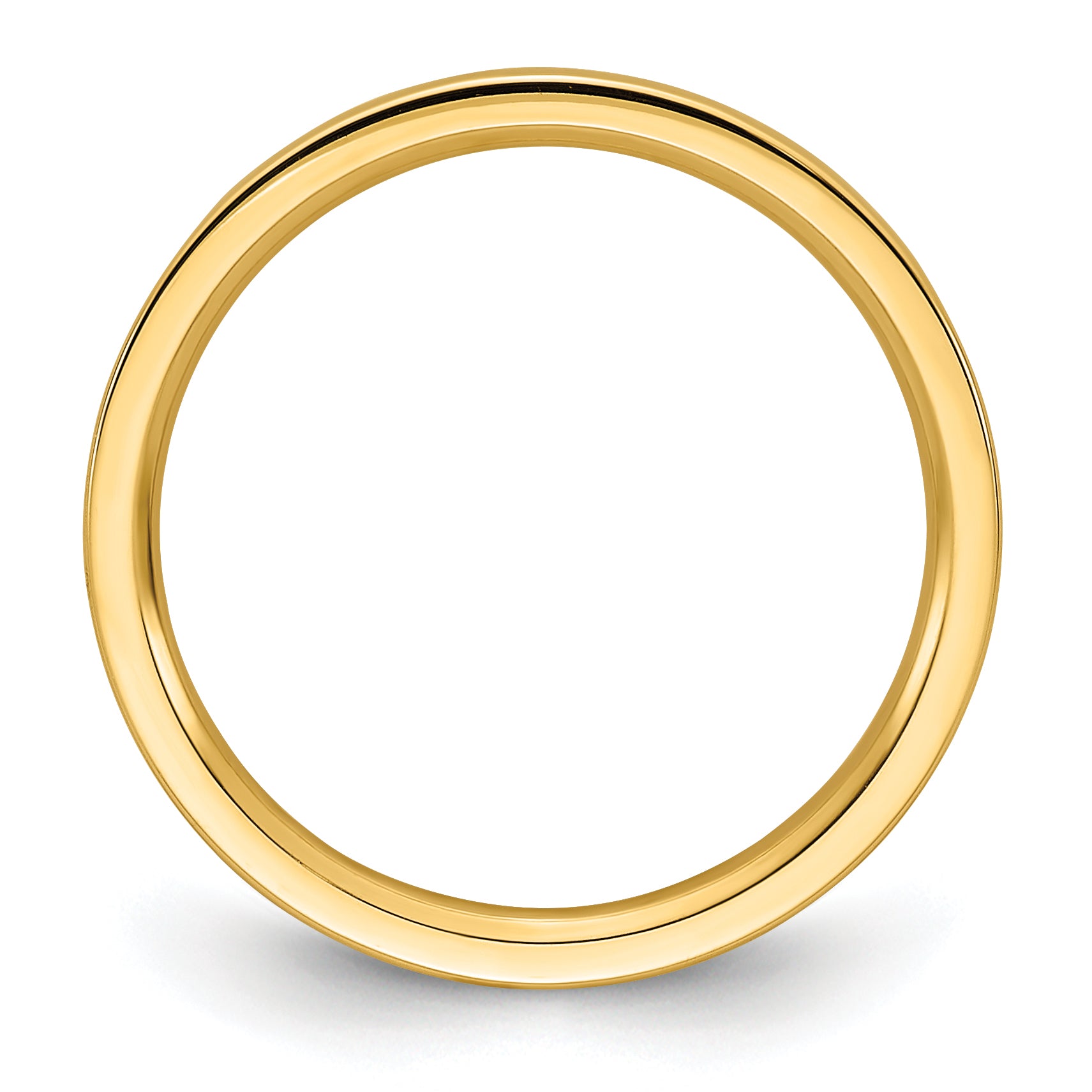Solid 14K Yellow Gold 2mm Standard Flat Comfort Fit Men's/Women's Wedding Band Ring Size 10