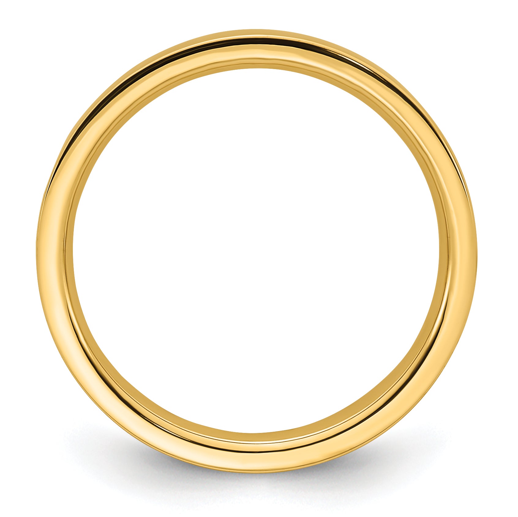 Solid 14K Yellow Gold 2.5mm Standard Flat Comfort Fit Men's/Women's Wedding Band Ring Size 10