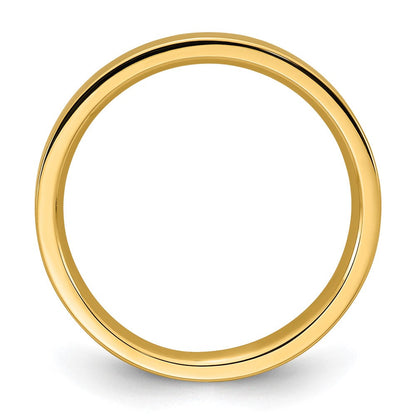 18k Yellow Gold 3mm Standard Weight Flat Comfort Fit Wedding Band Ring