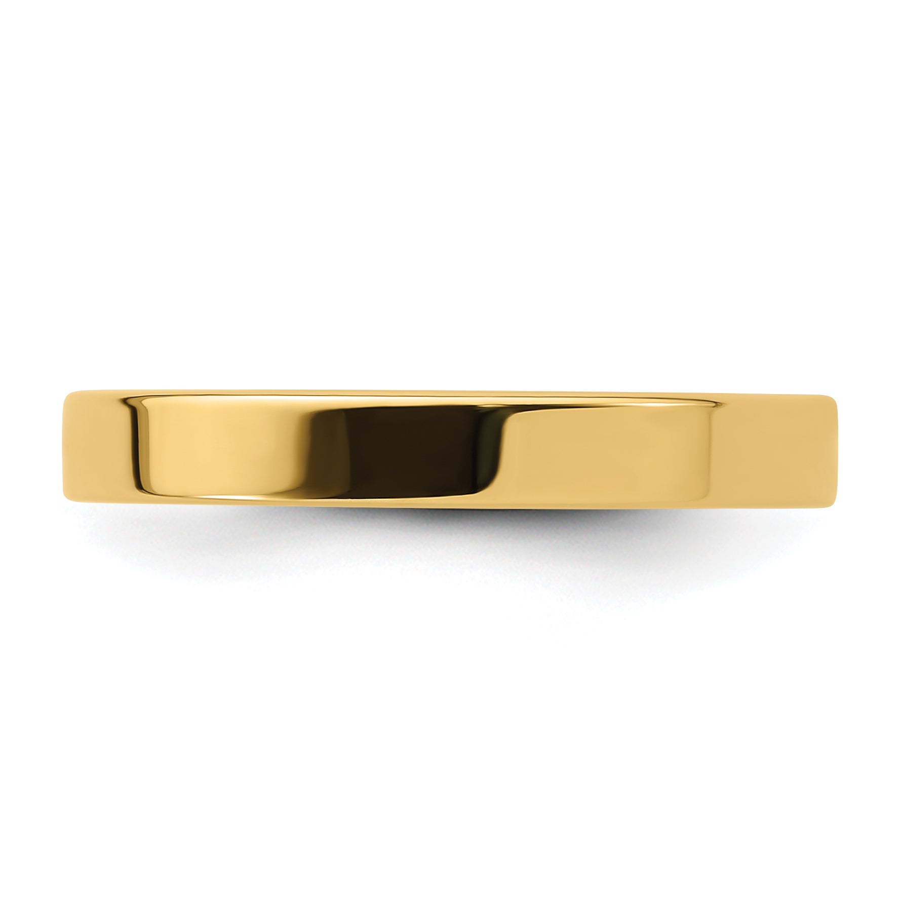 Solid 14K Yellow Gold 3mm Standard Flat Comfort Fit Men's/Women's Wedding Band Ring Size 10