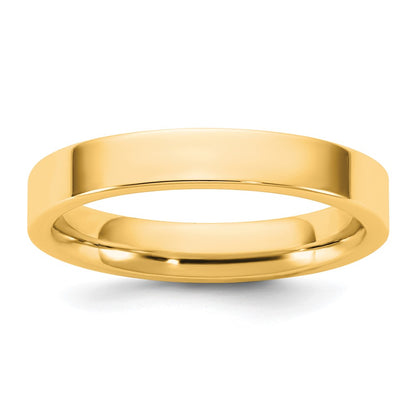 10K Yellow Gold 10Ky 3.5mm Standard Flat Comfort Fit Band Size 8