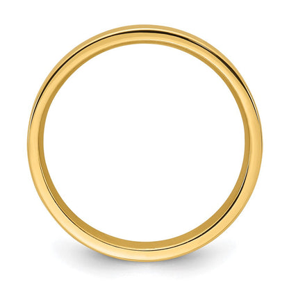 18k Yellow Gold 4mm Standard Weight Flat Comfort Fit Wedding Band Ring