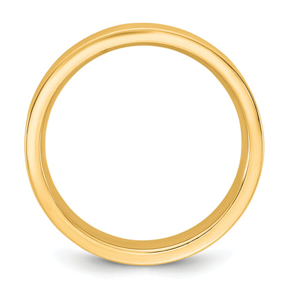 10K Yellow Gold 10Ky 4.5mm Standard Flat Comfort Fit Band Size 13.5