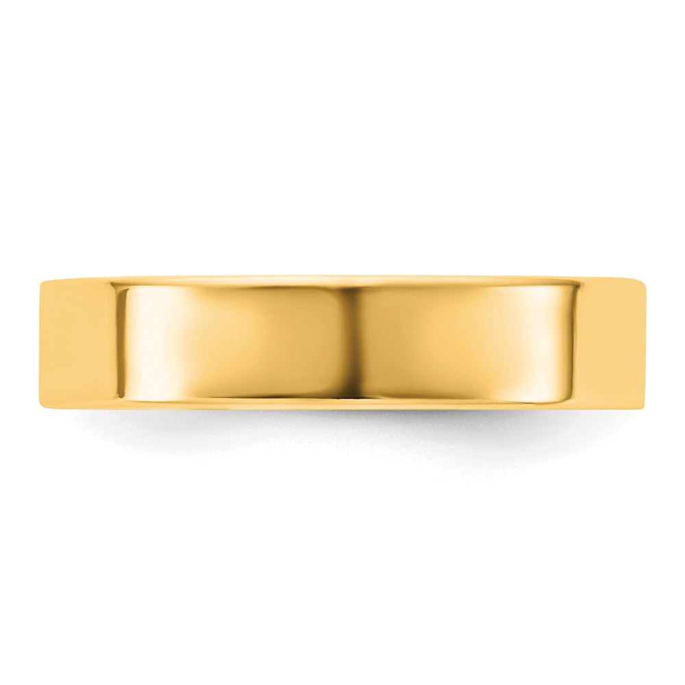 10K Yellow Gold 10Ky 4.5mm Standard Flat Comfort Fit Band Size 13