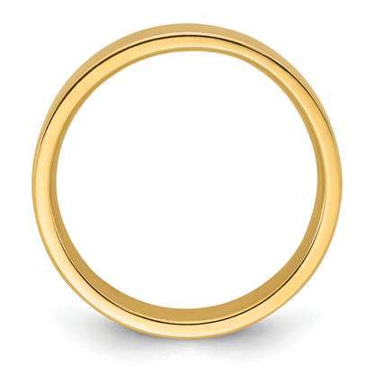 Solid 14K Yellow Gold 5mm Standard Flat Comfort Fit Men's/Women's Wedding Band Ring Size 11