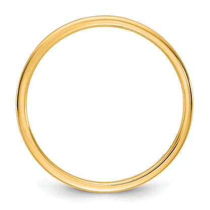 10K Yellow Gold 10Ky 1.5mm Ltw Flat Band Size 4