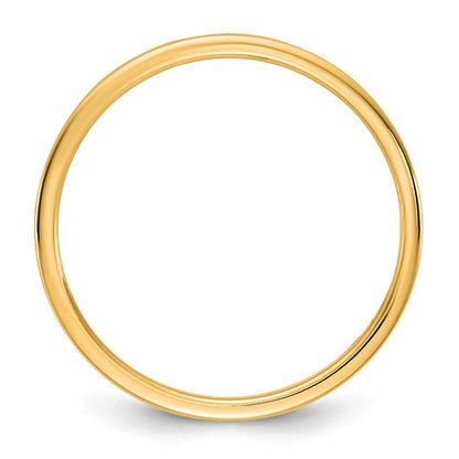 10K Yellow Gold 10Ky 1.5mm Lightweight Flat Band Size 10
