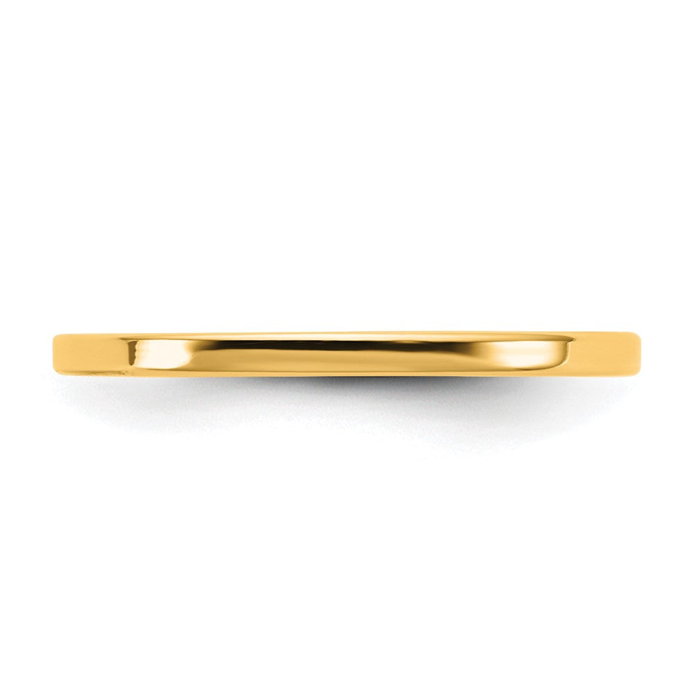 10K Yellow Gold 10Ky 1.5mm Lightweight Flat Band Size 8.5