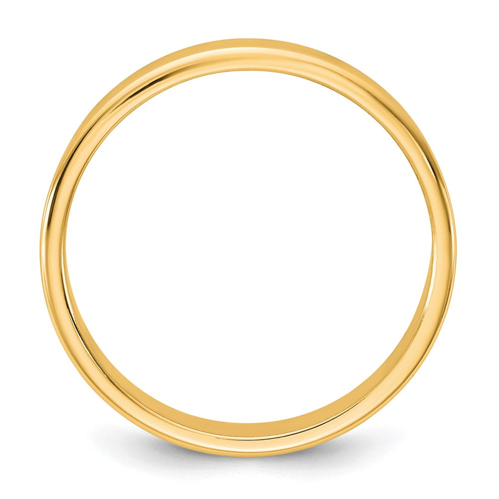 10K Yellow Gold 10Ky 3.5mm Lightweight Flat Band Size 12