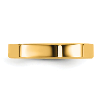 10K Yellow Gold 10Ky 3.5mm Ltw Flat Band Size 4