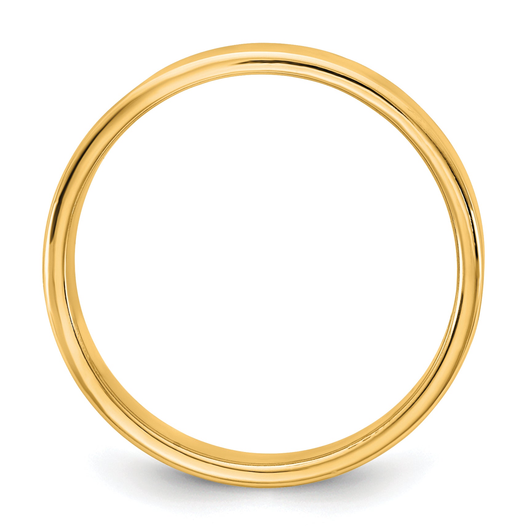10K Yellow Gold 10Ky 4.5mm Ltw Flat Band Size 6.5
