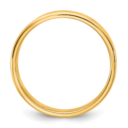 10K Yellow Gold 10Ky 4.5mm Ltw Flat Band Size 6.5