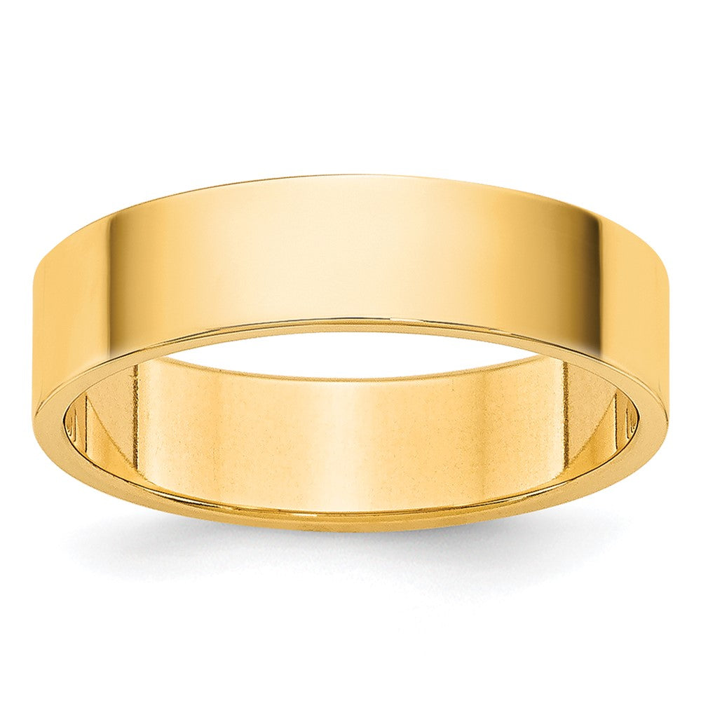10K Yellow Gold 10Ky 4.5mm Lightweight Flat Band Size 10.5