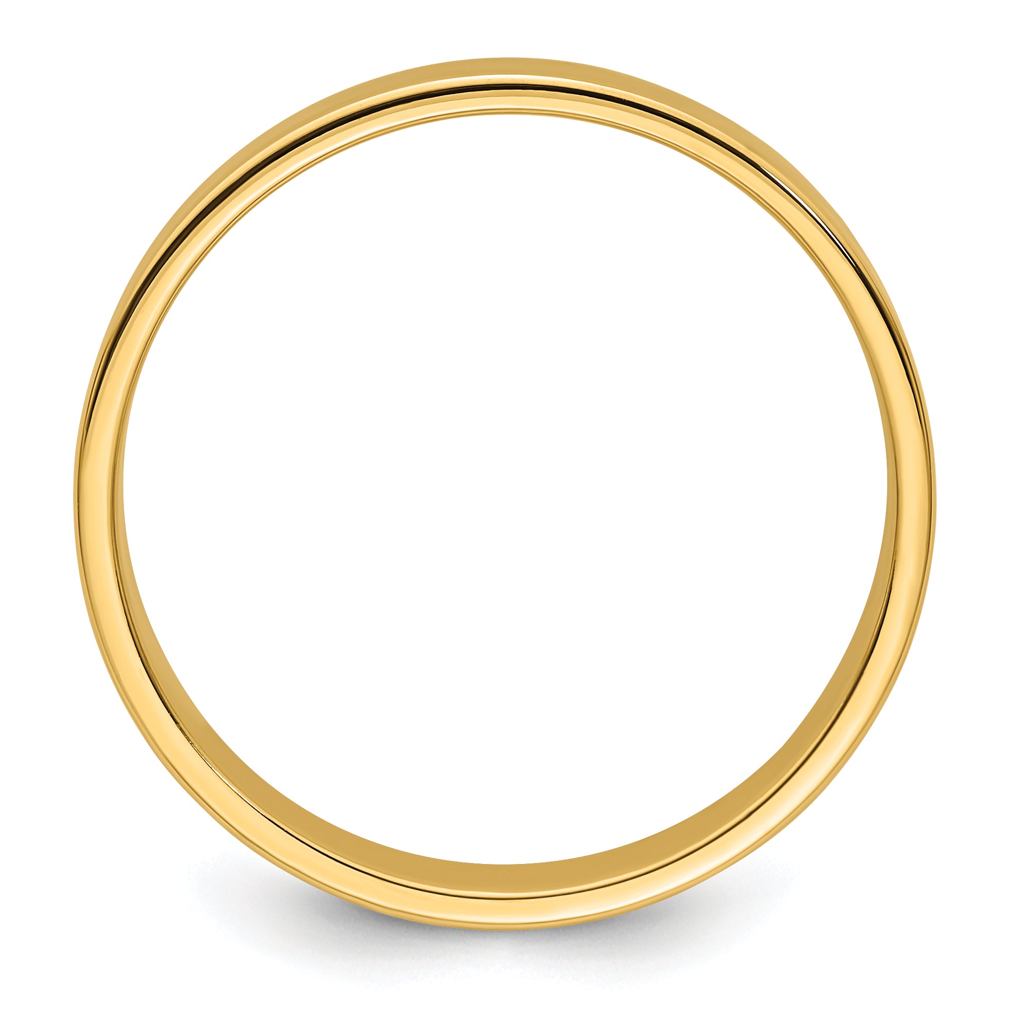 Solid 14K Yellow Gold 5mm Light Weight Flat Men's/Women's Wedding Band Ring Size 11