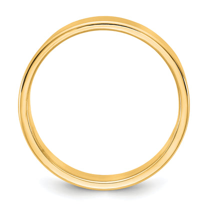 10K Yellow Gold 10Ky 5.5mm Ltw Flat Band Size 8