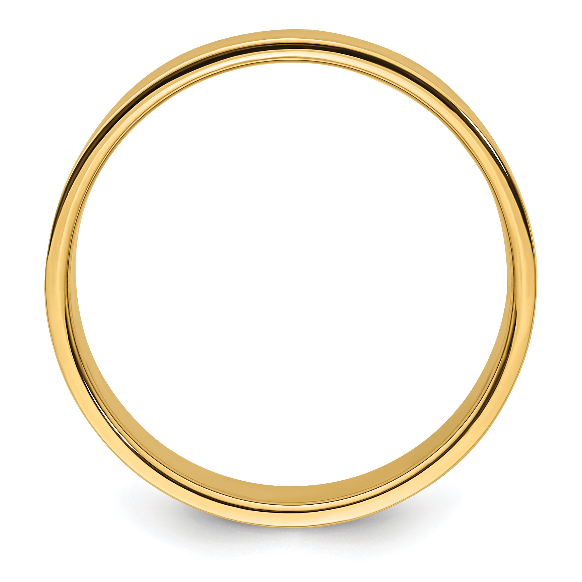 Solid 14K Yellow Gold 8mm Light Weight Flat Men's/Women's Wedding Band Ring Size 12