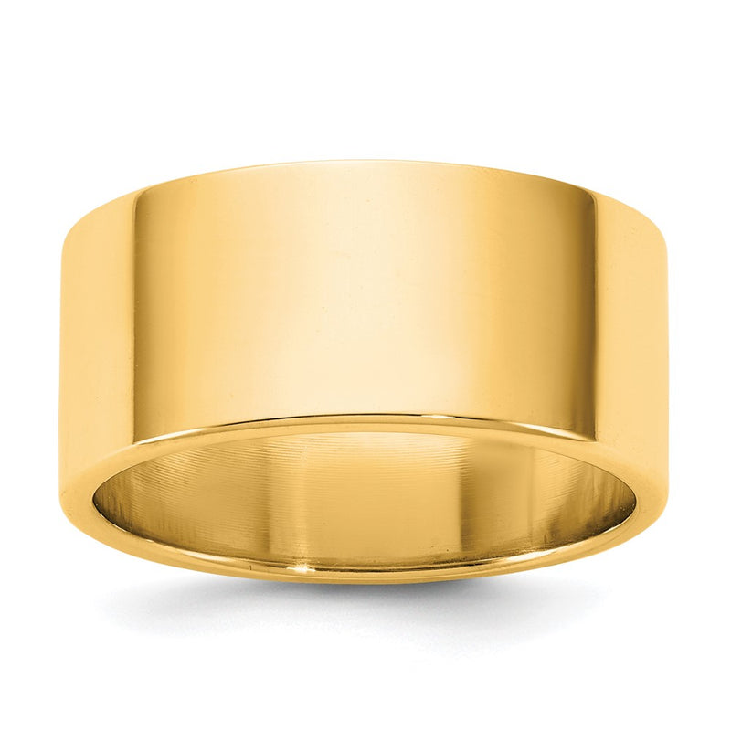 14K Yellow Gold 9mm Lightweight Flat Band