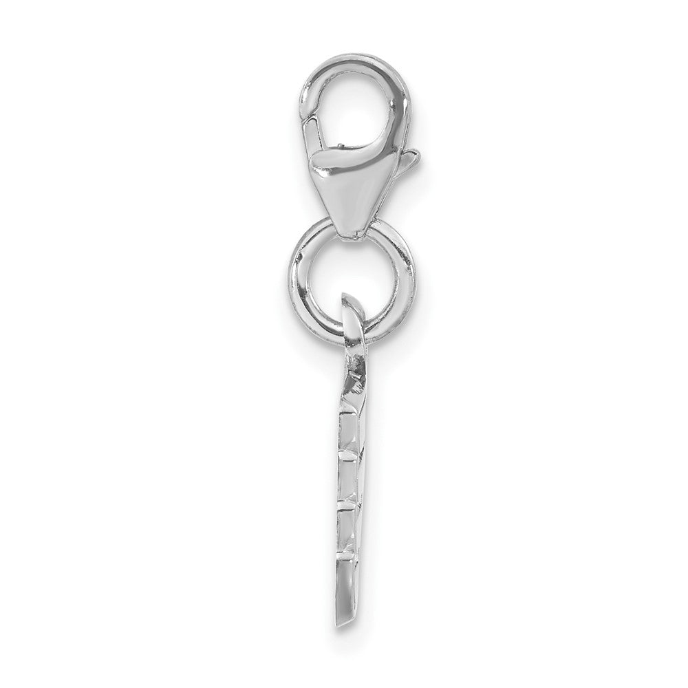 Sterling Silver Nhl Philadelphia Flyers Logo W/ Lobster Clasp Charm