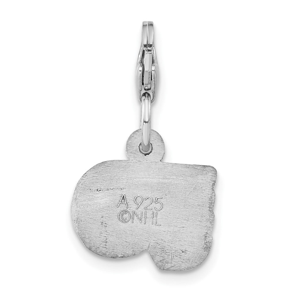 Sterling Silver Nhl Philadelphia Flyers Logo W/ Lobster Clasp Charm