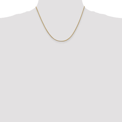 14K Yellow Gold 18 Inch 1mm Franco With Lobster Clasp Chain Necklace