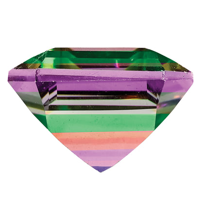 Gemstone Azotic Coated Mystic Topaz 12X10mm Emerald Cut