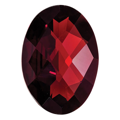 Gemstone Garnet Aa Quality 12X10mm Oval Checkerboard