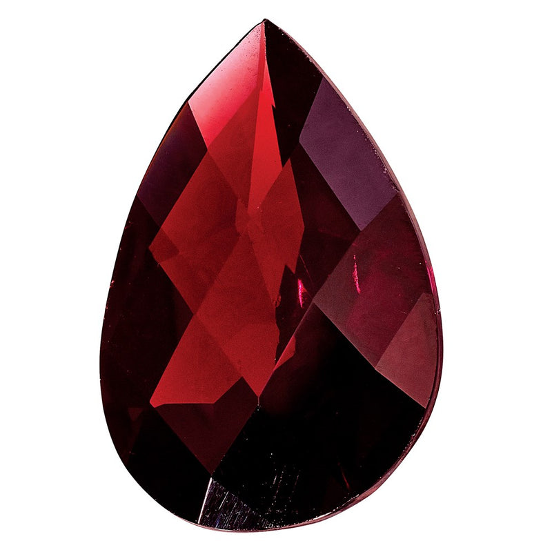 Gemstone Garnet Aa Quality 6X4mm Pear Checkerboard