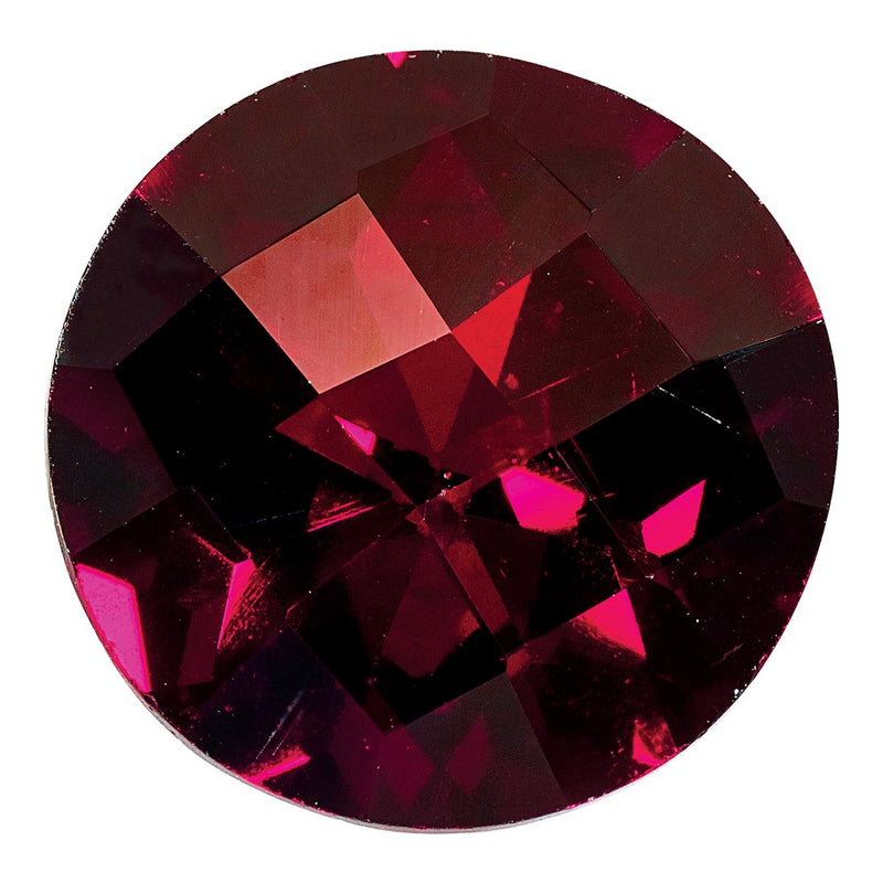 Gemstone Garnet Aa Quality 6mm Round Checkerboard