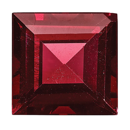Gemstone Garnet Aa Quality 5mm Square Step-Cut