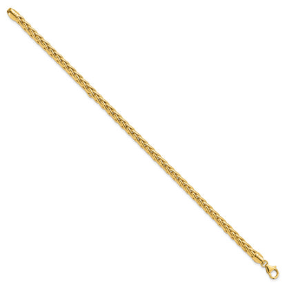 8.5 Inch 14K Polished 8.5In Wheat Chain Bracelet