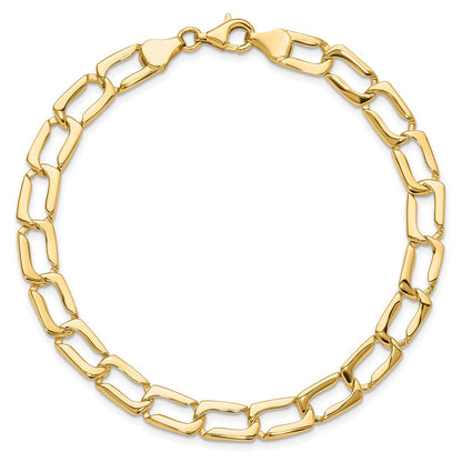 8.5 Inch 14K Polished Link Bracelet