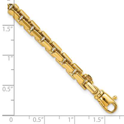 8.5 Inch 14K Yellow Gold Polished Chain Bracelet