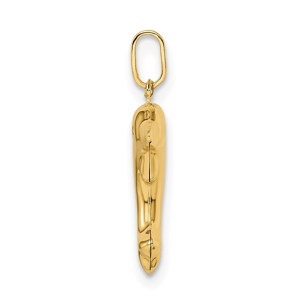 14k Yellow Gold 14k Polished 3-D Dolphin Pendant