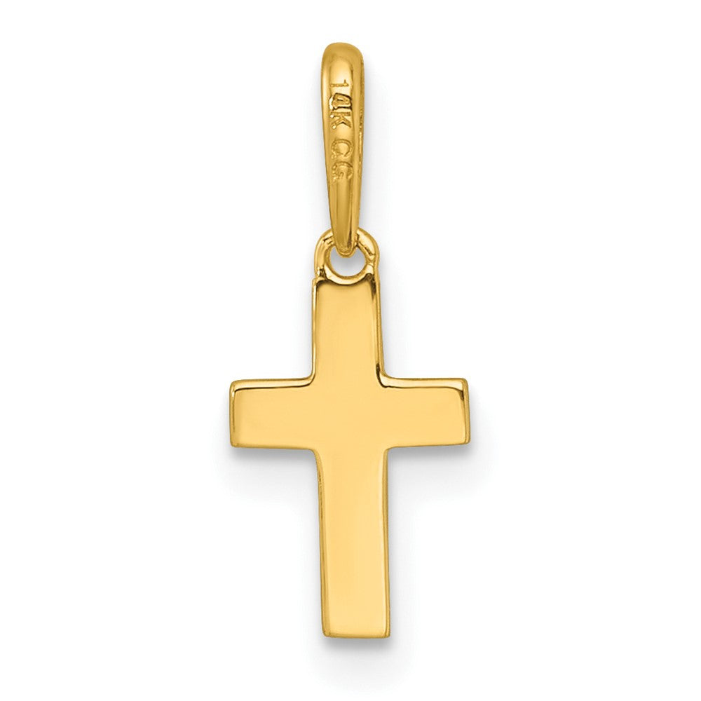 14K Yellow Gold Madi K Children's Cross Pendant