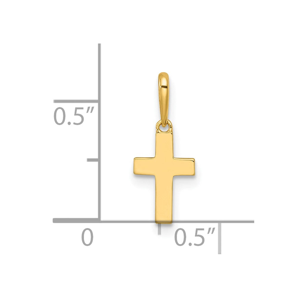 14K Yellow Gold Madi K Children's Cross Pendant