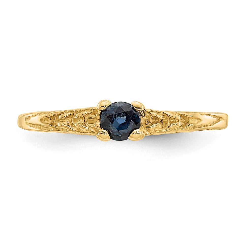 14K Yellow Gold Madi K 3mm Sapphire Birthstone Baby Ring