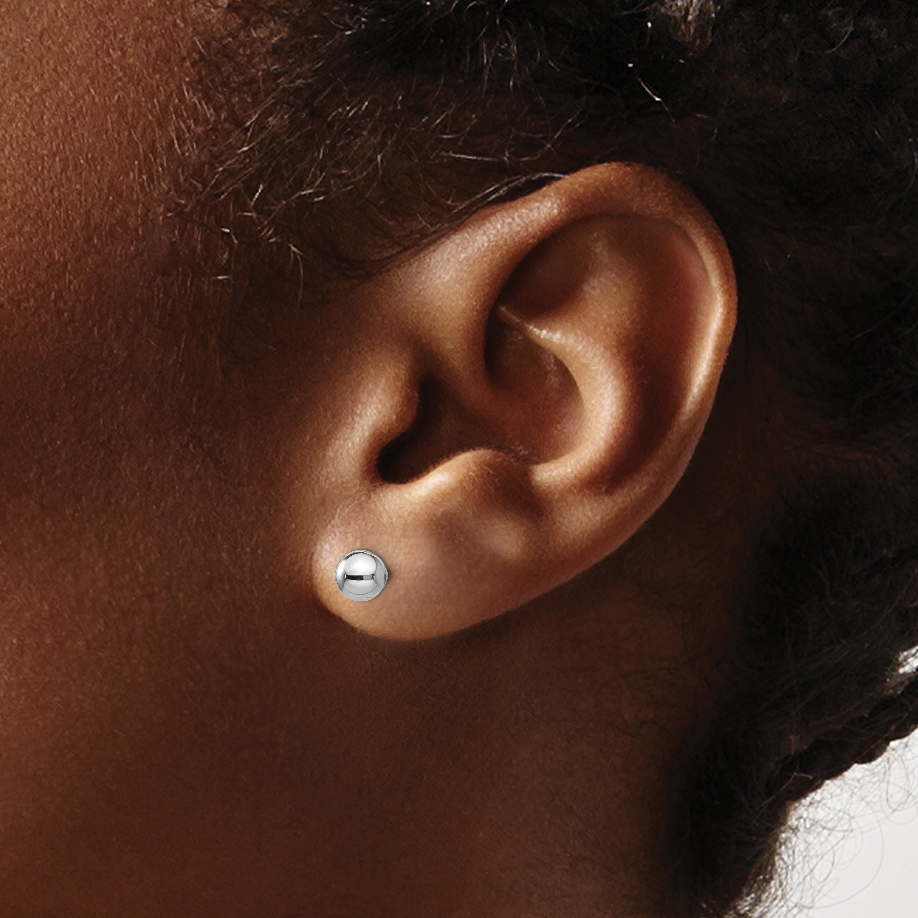 14K Two Tone Madi K Reversible 5mm Ball Screw Earrings