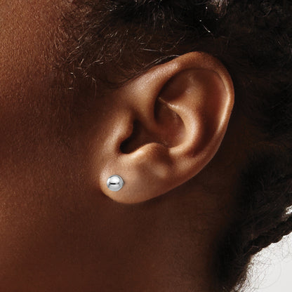 14K Two Tone Madi K Reversible 5mm Ball Screw Earrings