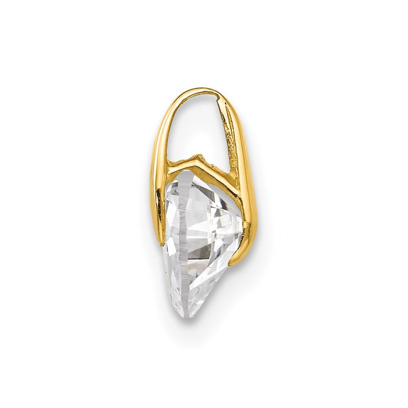 14k Yellow Gold 14k Madi K CZ Children's Heart Pendant
