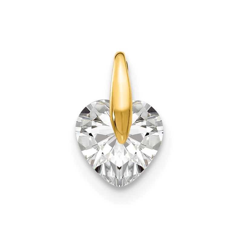 14k Yellow Gold 14k Madi K CZ Children's Heart Pendant