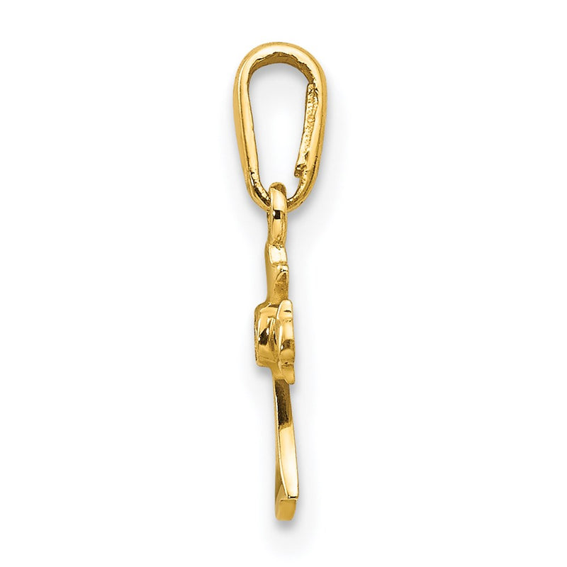 14k Yellow Gold 14k Madi K CZ Children's Cross Pendant