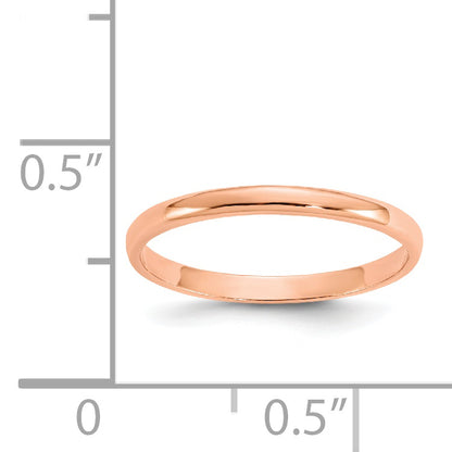 14K Rose Gold Madi K Polished Ring (Size 3 Only)