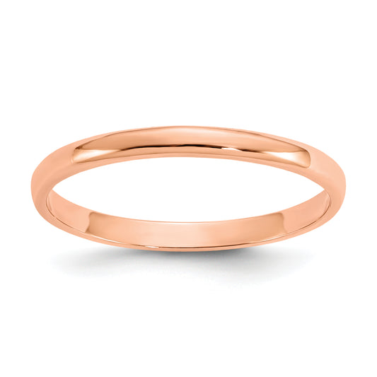 14K Rose Gold Madi K Polished Ring (Size 3 Only)