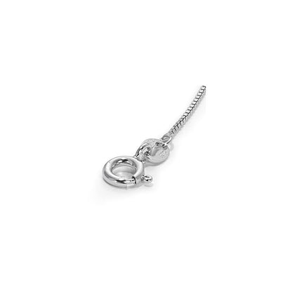Sterling Silver 14 Inch Puffed Heart Necklace W/pink Gift Pouch