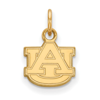 10K Yellow Gold Logoart Auburn University A U Extra Small Pendant
