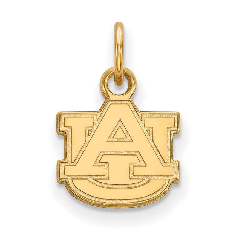 10K Yellow Gold Logoart Auburn University A U Extra Small Pendant