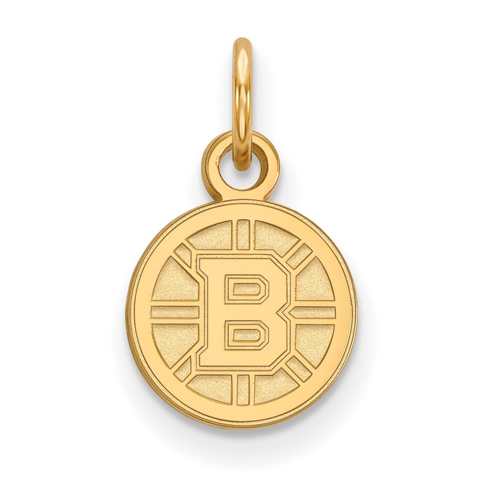 14K Yellow Gold Nhl Logoart Boston Bruins Extra Small Pendant