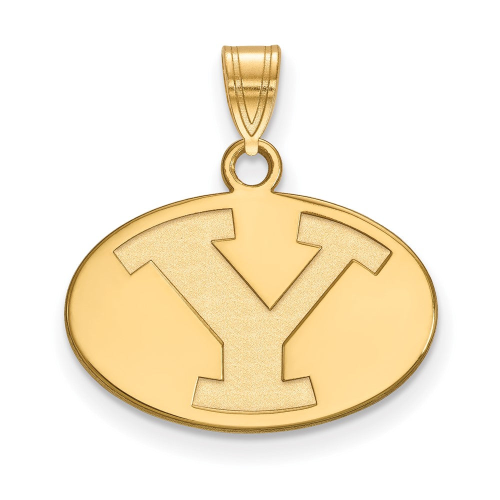 Gold Plated Sterling Silver Logoart Brigham Young University Letter Y Small Pendant